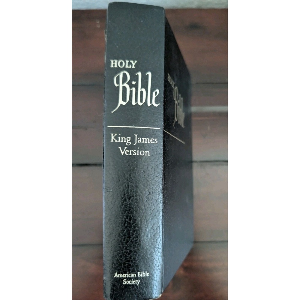 Vtg KJV Holy Bible American Bible Society 1971 Hardcover Maps Old New Testamemt‎
